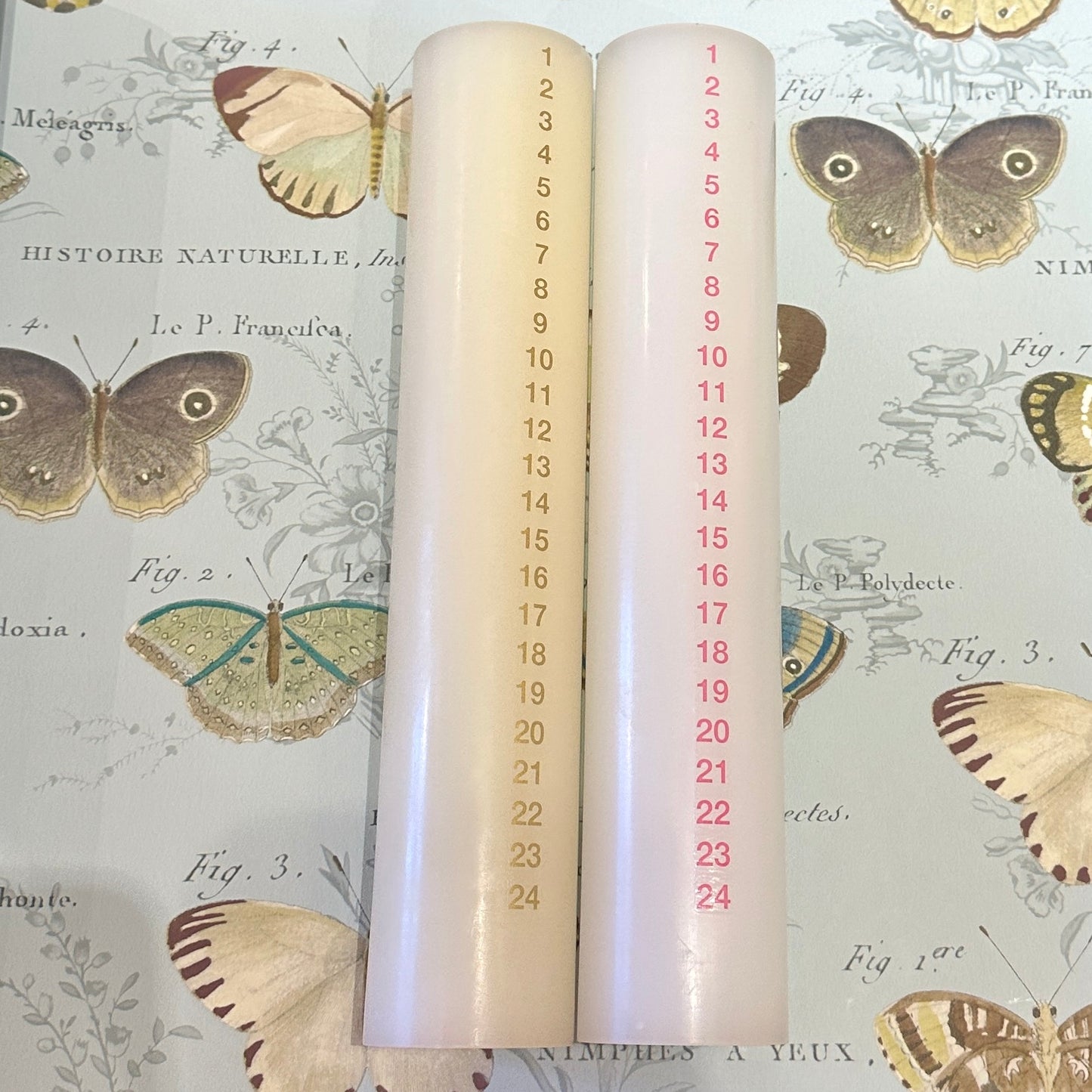 Kalenderlys - Stor 6x30 cm -Kunstindustrien