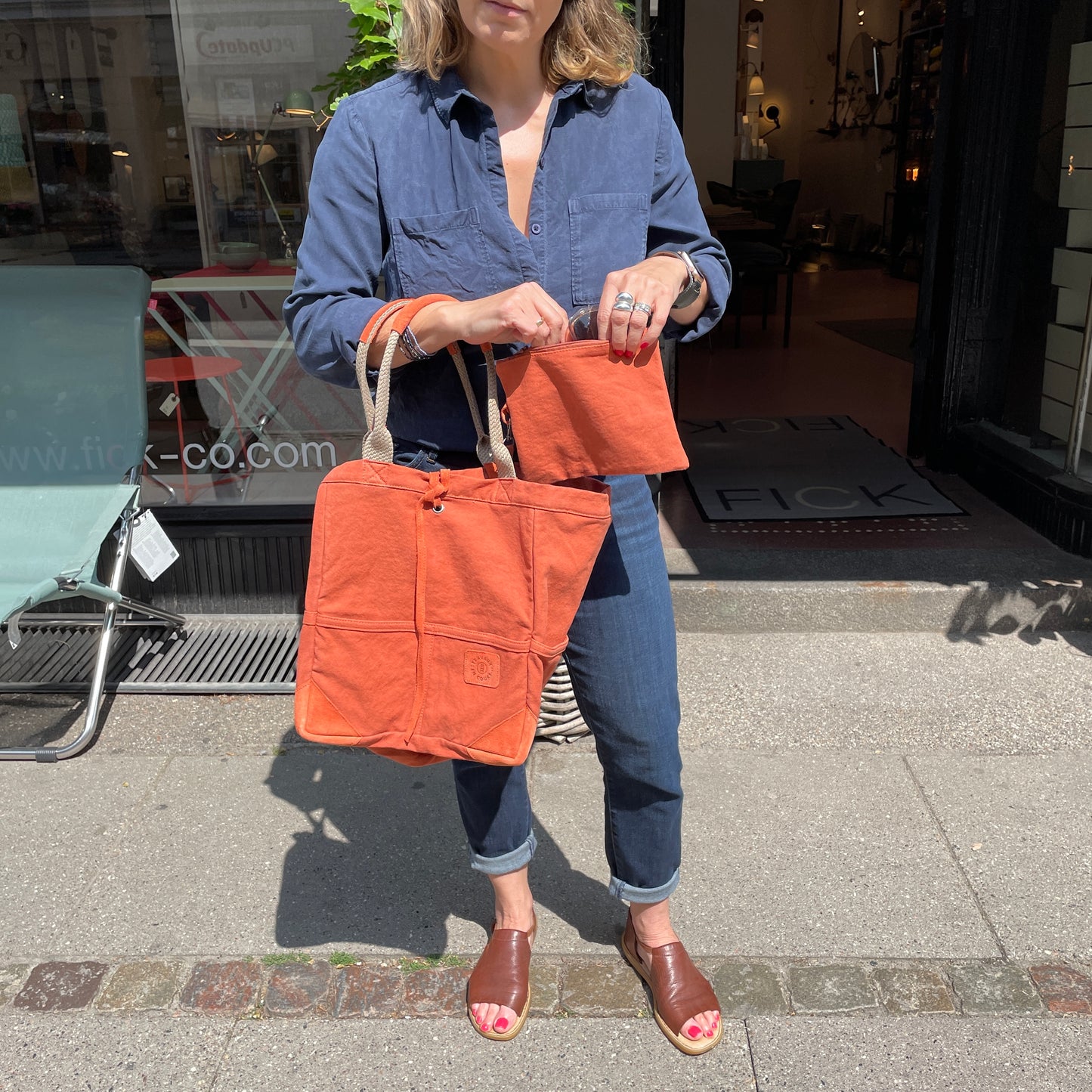 Franske Tote Bags - Chili