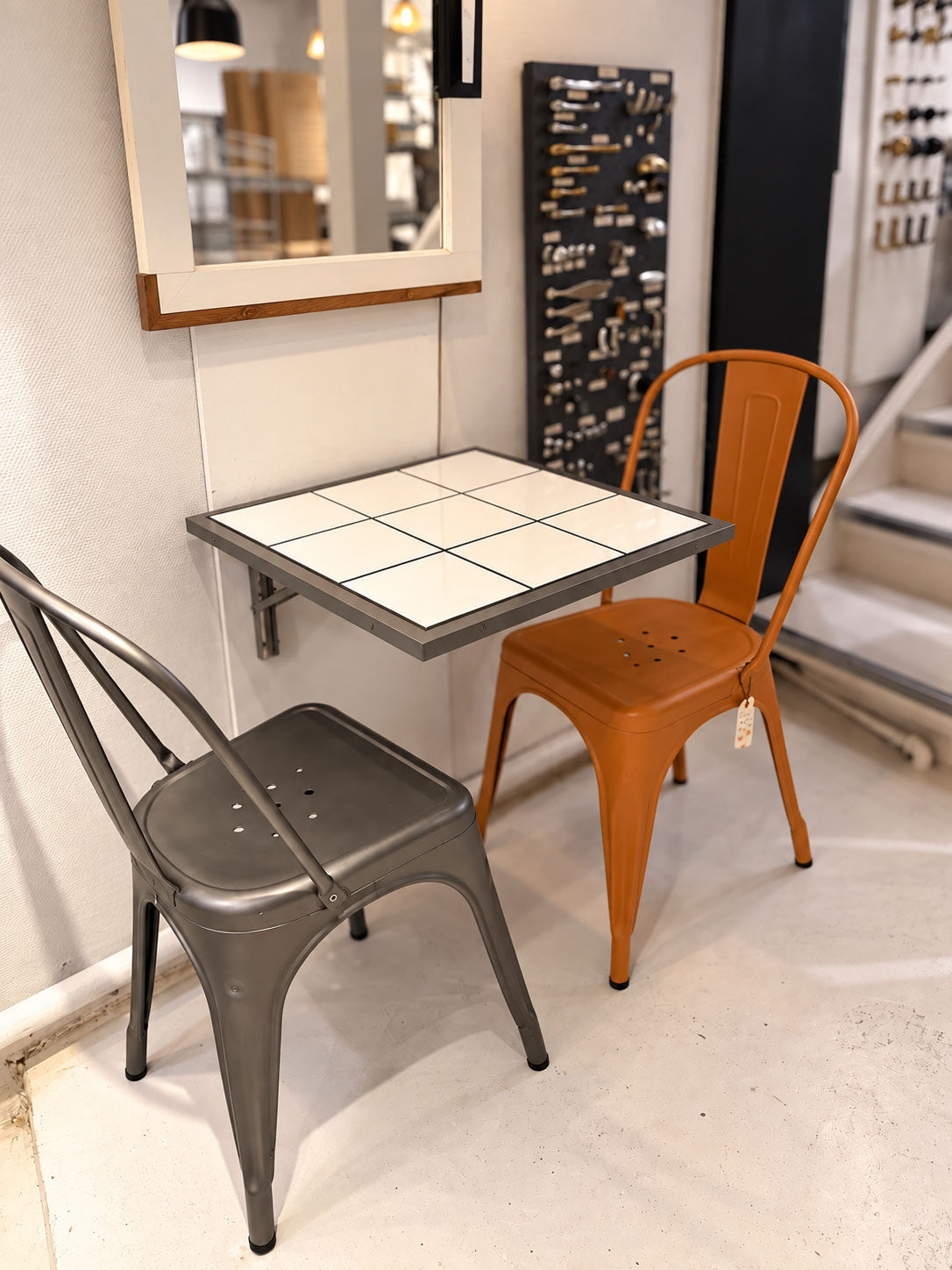 Klapbord med kakler 47x47 cm