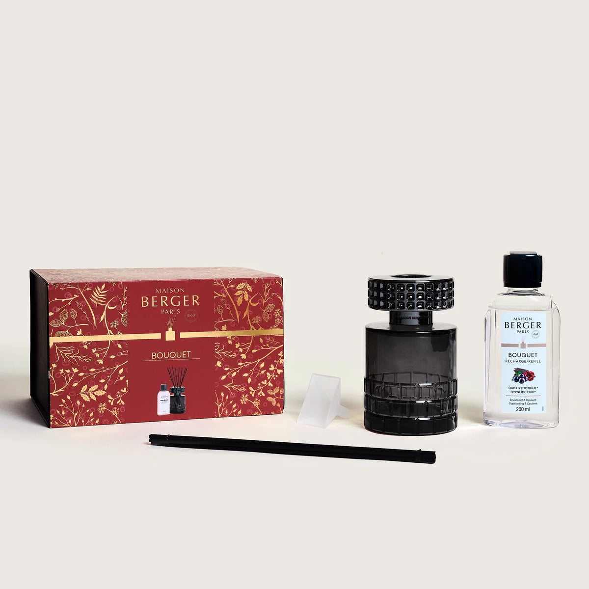 Maison Berger Paris Hypnotic Oud Black Celebration – Duftfrisker med duftpinde