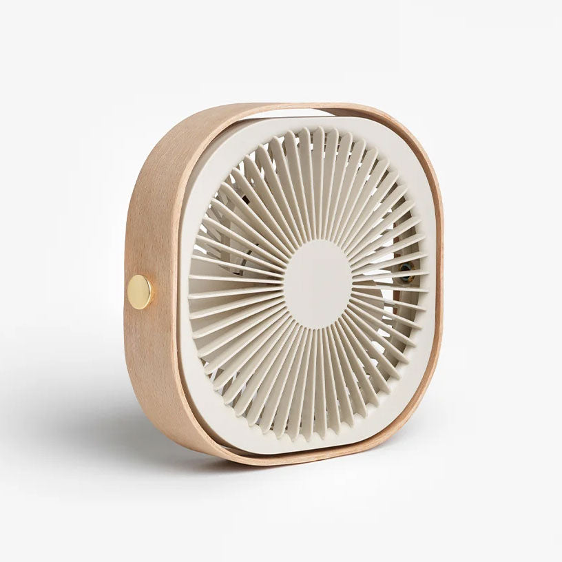 Genopladelig ventilator - Fantastic Wood Beige