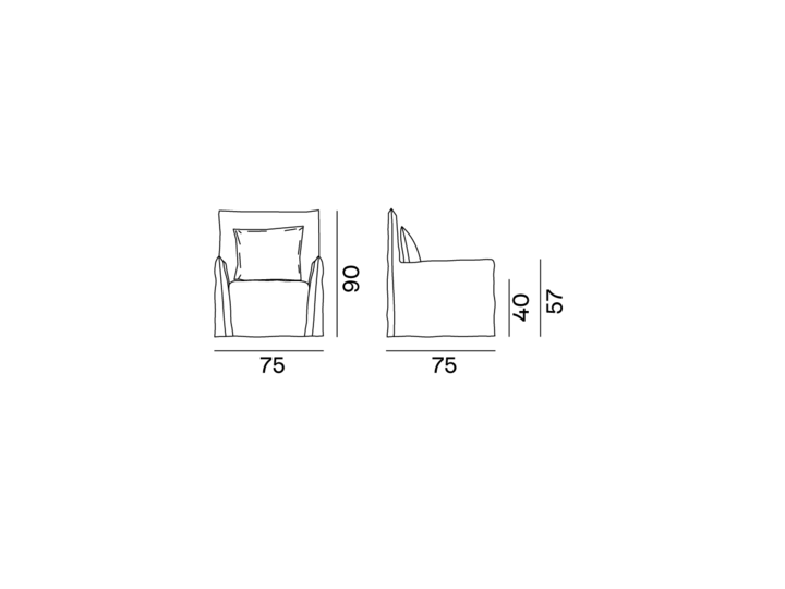 Lænestol - Gervasoni - LOLL 05
