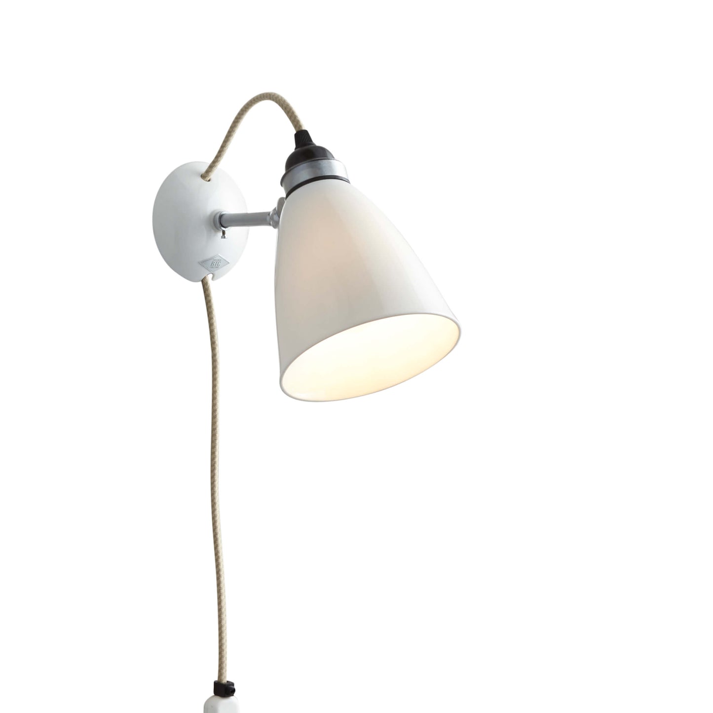 Hector Dome væglampe Medium-Natural