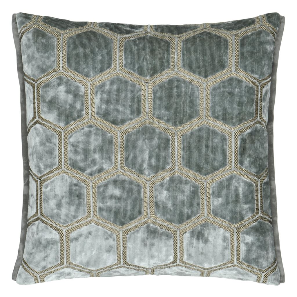 Designers Guild Pude - Manipur-Silver - 43 x 43 cm