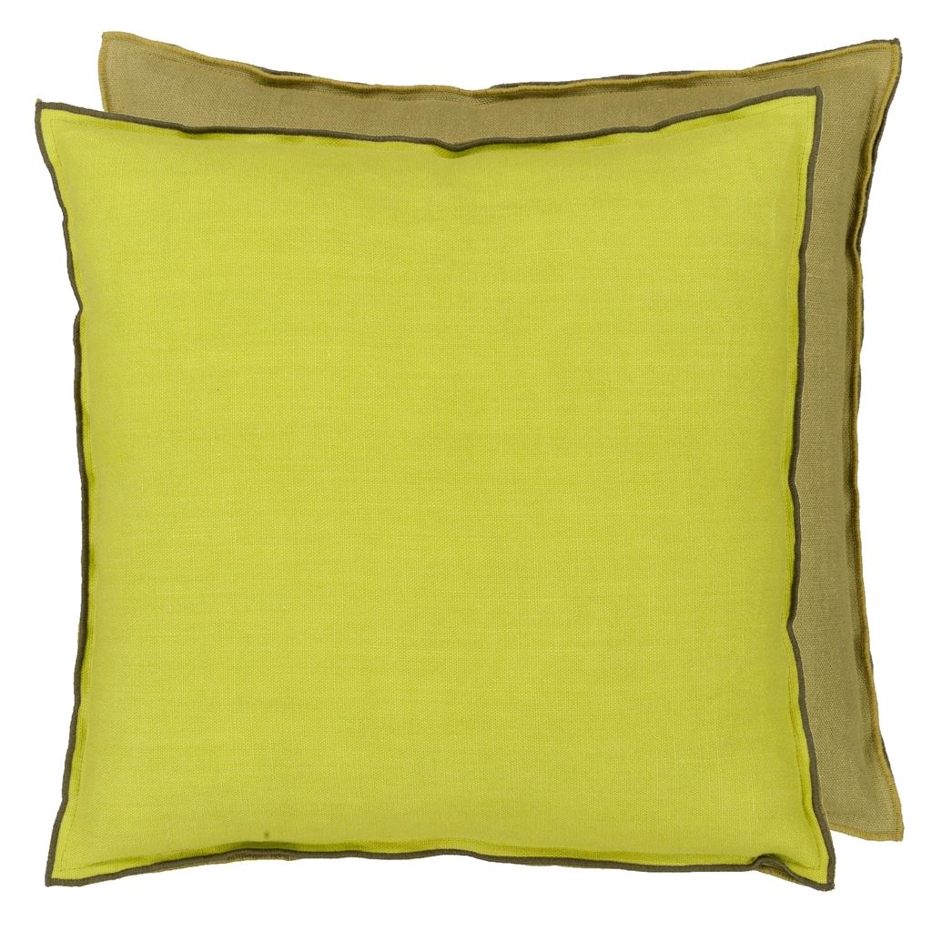 Designers Guild Pude - Brera Lino - Lime - 43 x 43 cm