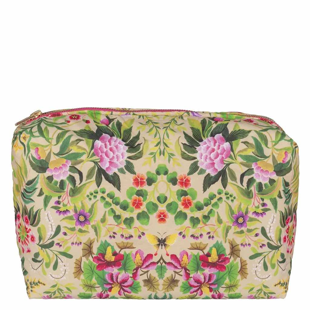 Makeup-pung - Designers Guild-Ikebana Damask Aqua