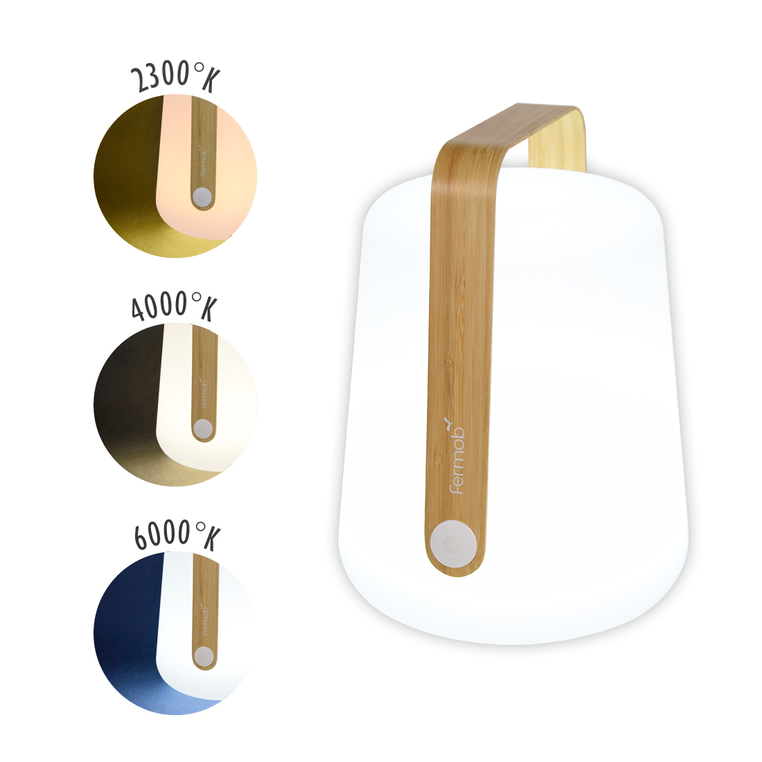 Fermob Balad Bambus lanterne og havelampe - 25 cm