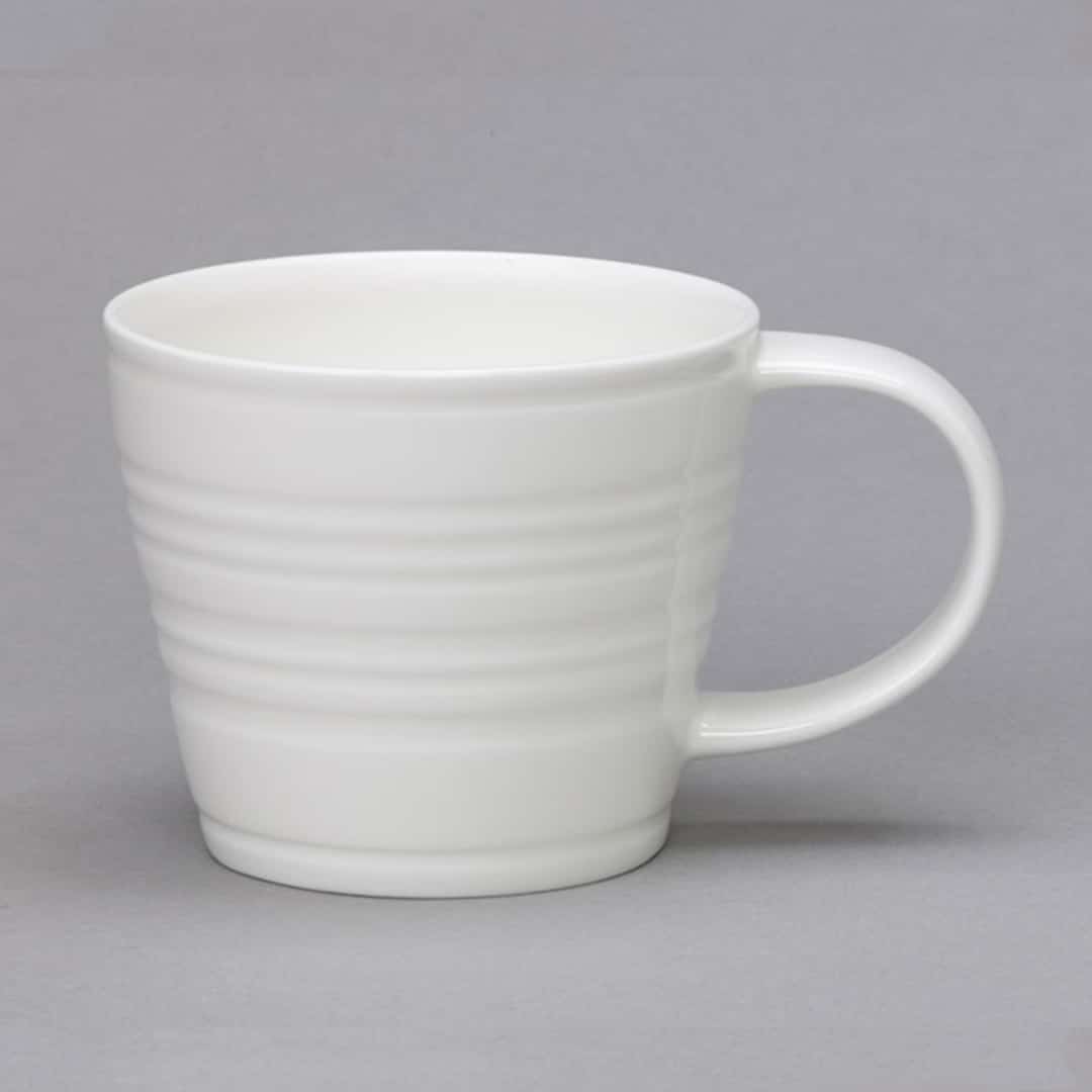 Tubby Ribbed - Hvidt krus fick-Co