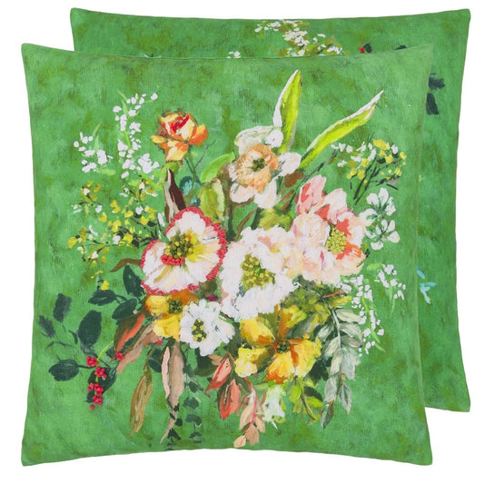 Designers Guild Pude - Margaretta Linen - green - 55 x 55 cm