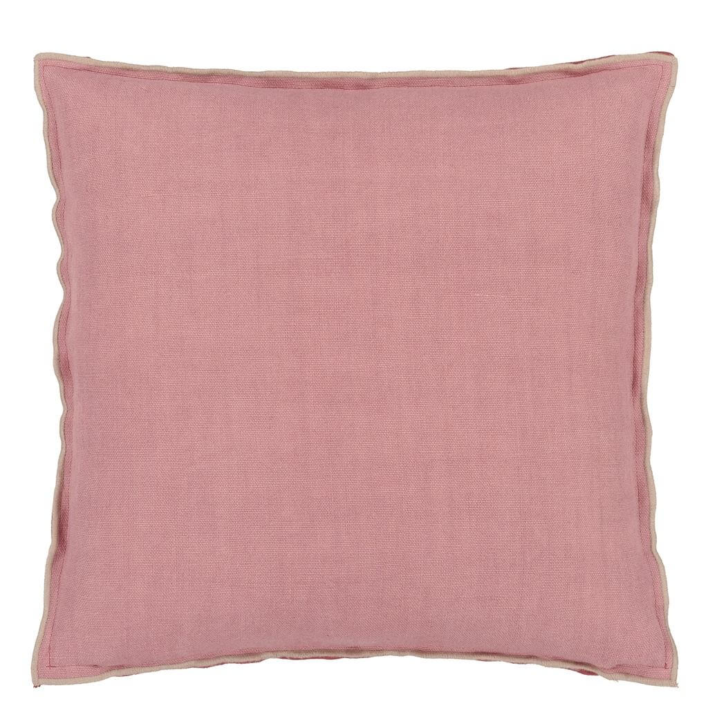 Designers Guild Pude - Brera Lino - Damask Rose & Travertine 43 x 43 cm