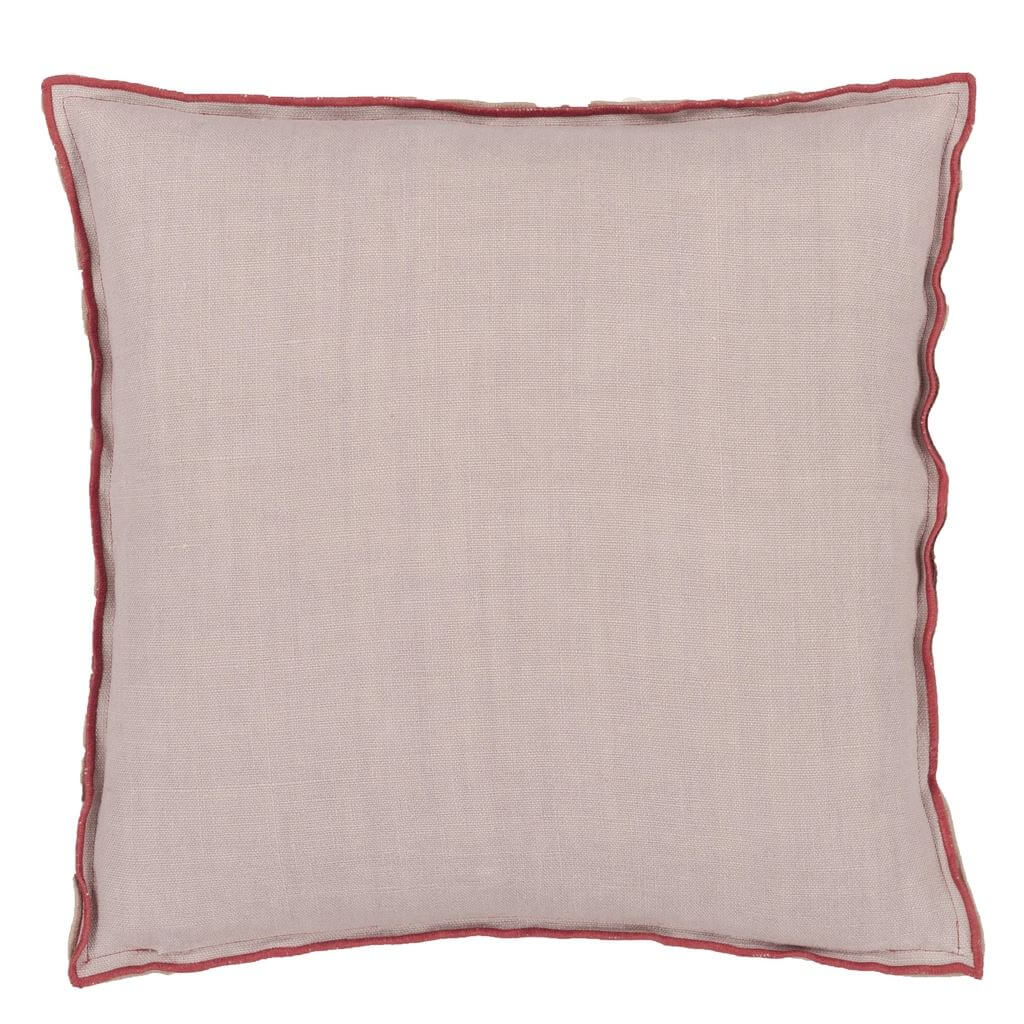 Designers Guild Pude - Brera Lino - Damask Rose & Travertine 43 x 43 cm