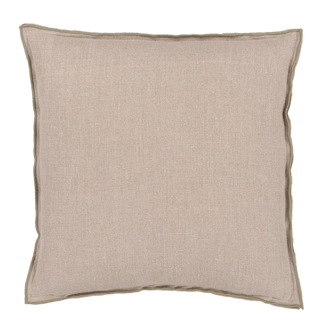 Designers Guild Pude - Brera Lino - Thyme & Pebble 43 x 43 cm