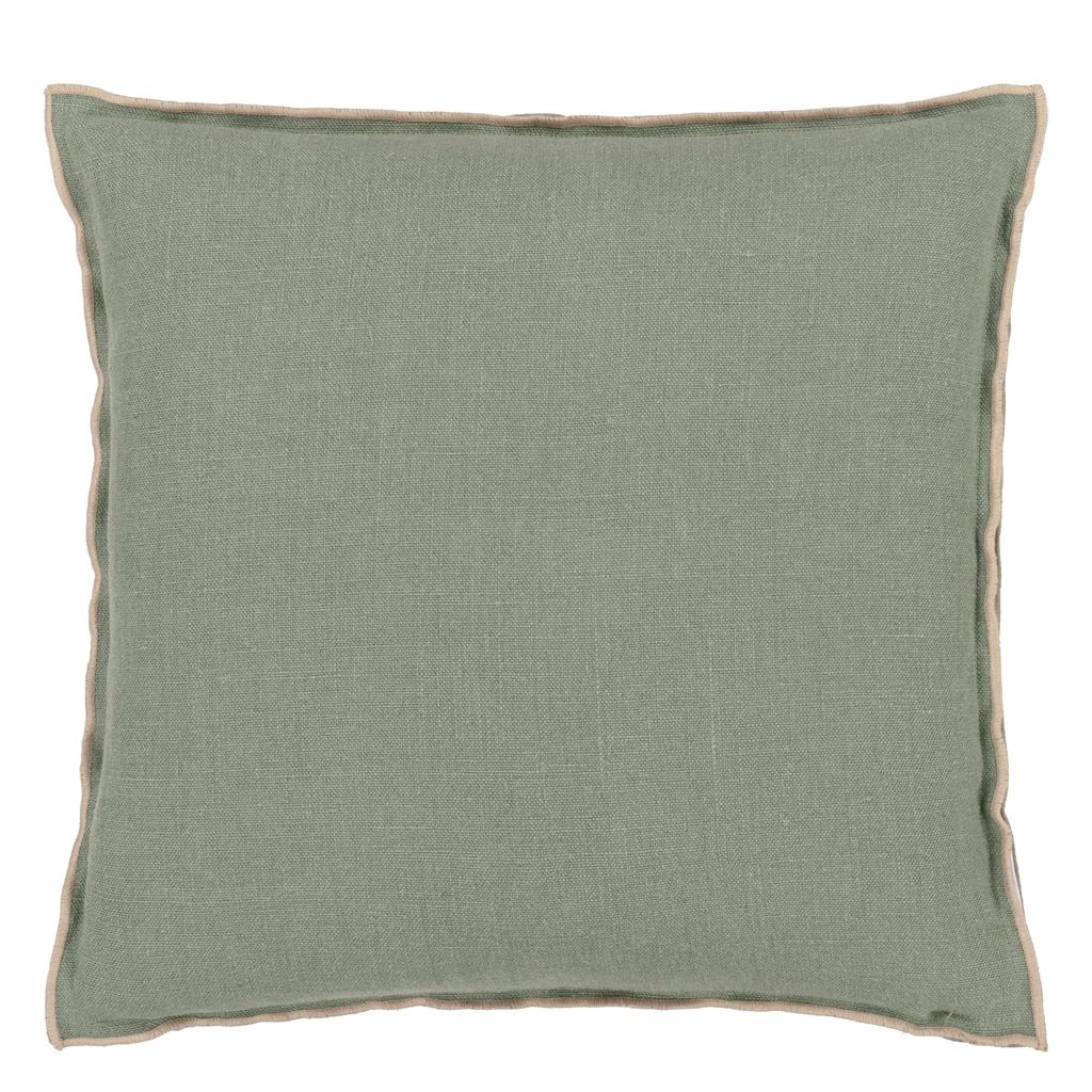 Designers Guild Pude - Brera Lino - Thyme & Pebble 43 x 43 cm