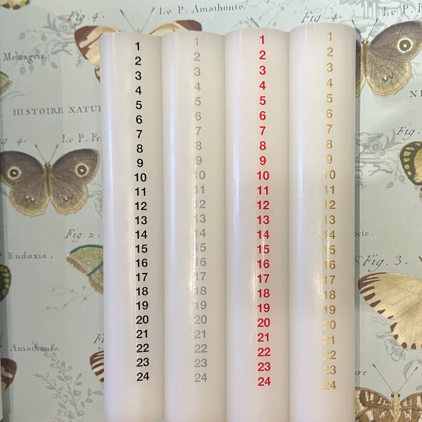 Kalenderlys - Lille 5x30 cm - Kunstindustrien