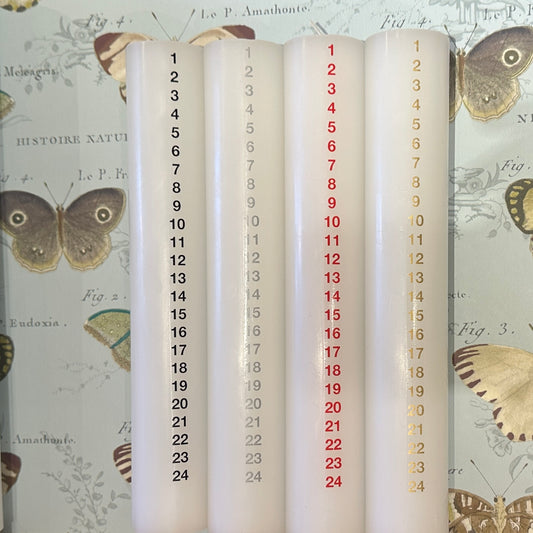 Kalenderlys - Lille 5x30 cm - Kunstindustrien