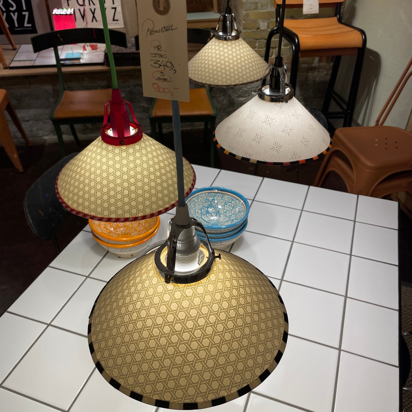 Pendel Made by Fick - tre stk