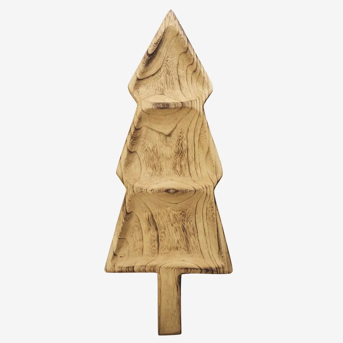 Juletræ bakke i Paulownia-træ - 24x62x3 cm