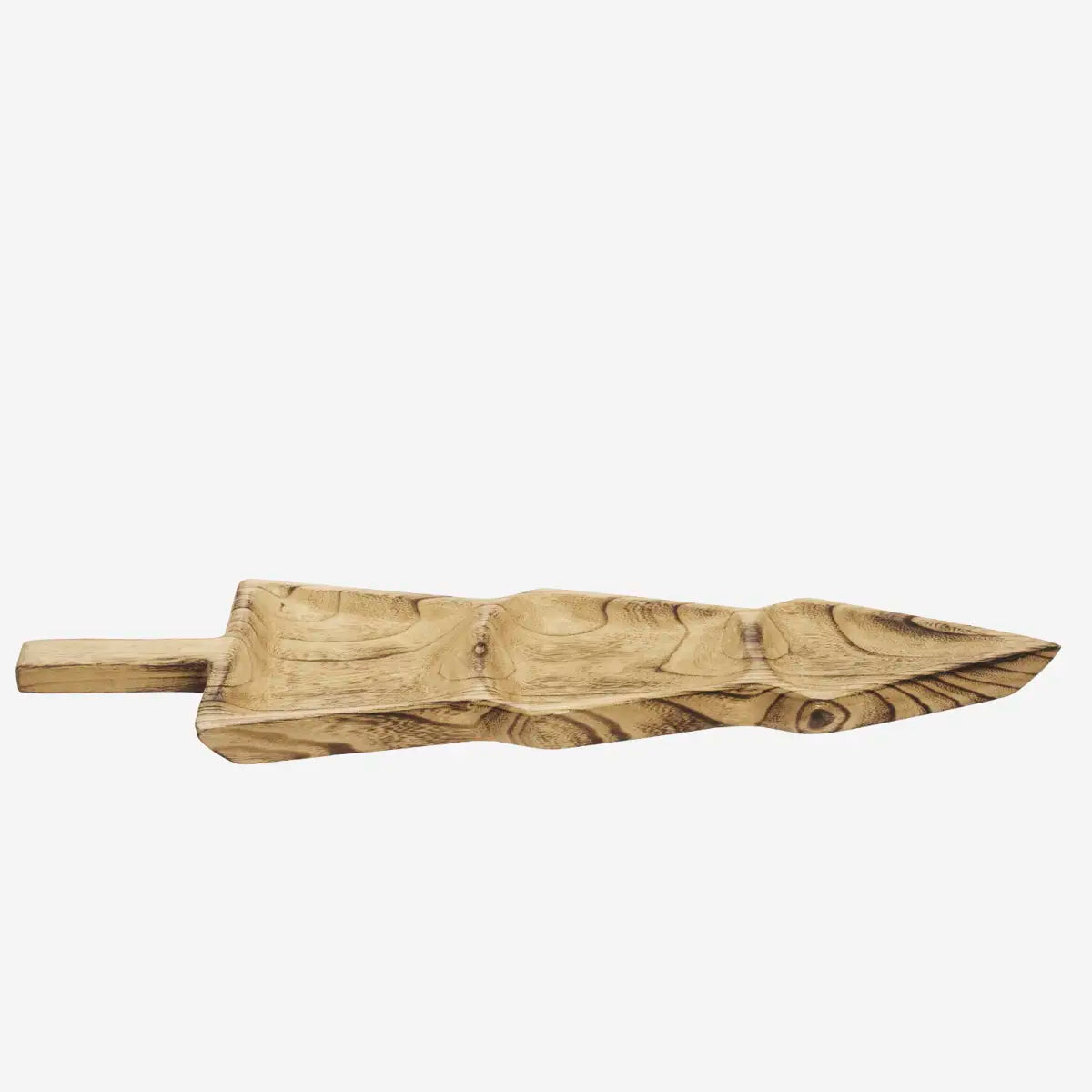 Juletræ bakke i Paulownia-træ - 24x62x3 cm