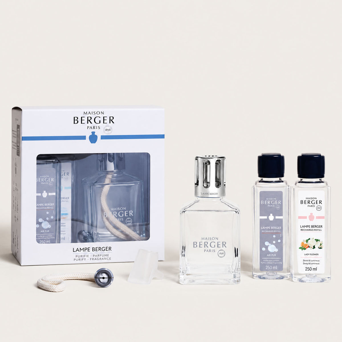 Maison Berger Essential Square Start Kit - Lady Flower