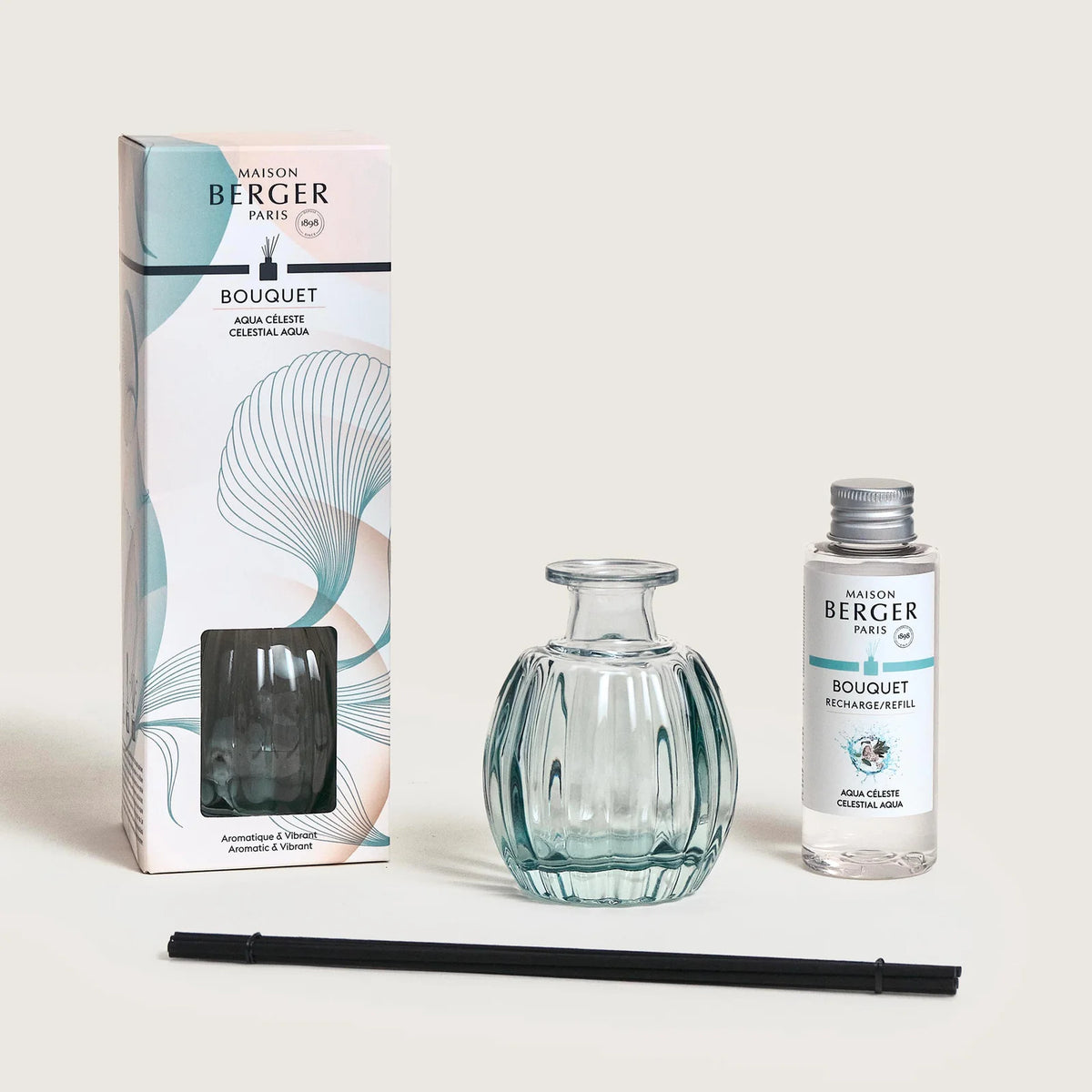 Maison Berger Paris Celestial Aqua Corali – Mini duftdiffuser med duftpinde