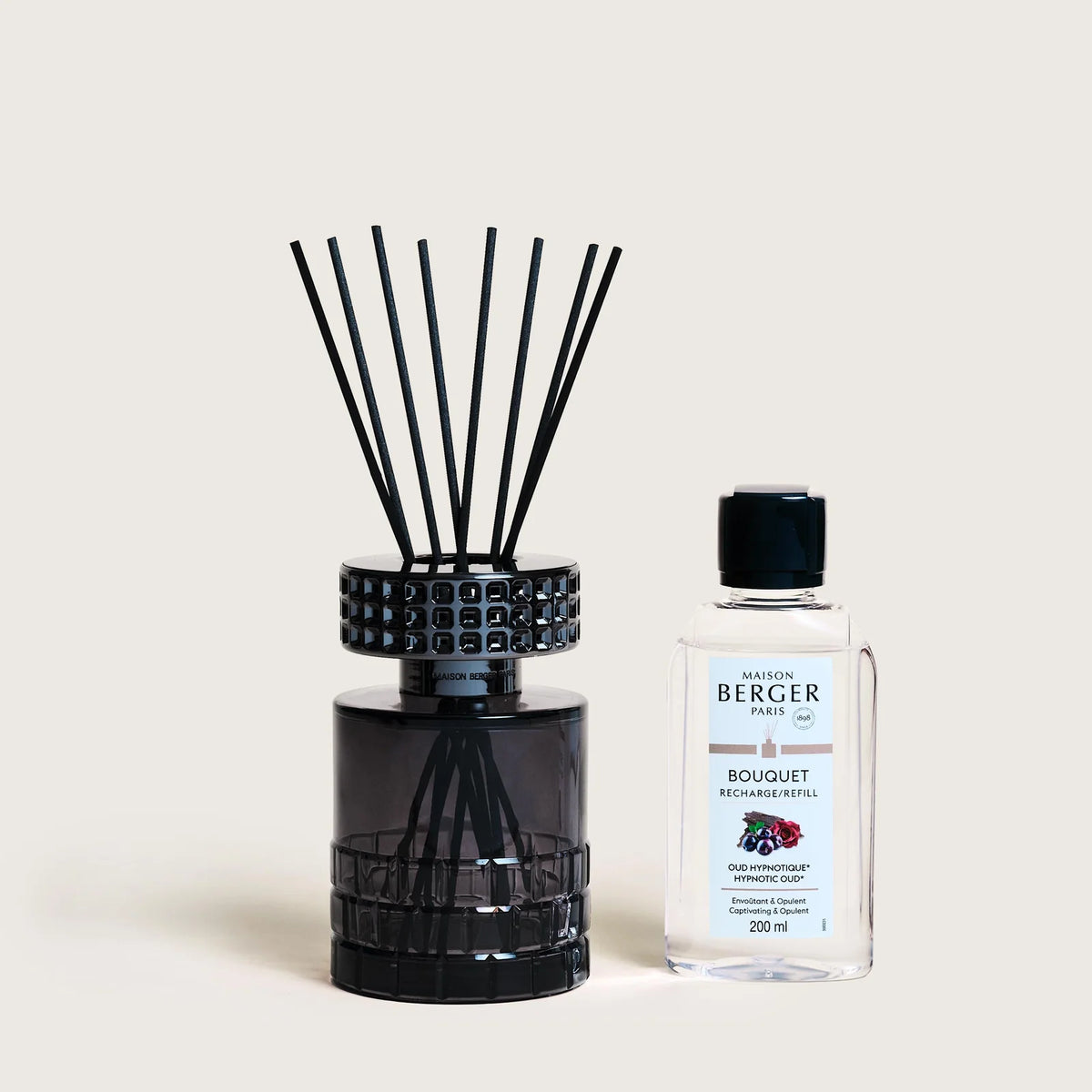 Maison Berger Paris Hypnotic Oud Black Celebration – Duftfrisker med duftpinde