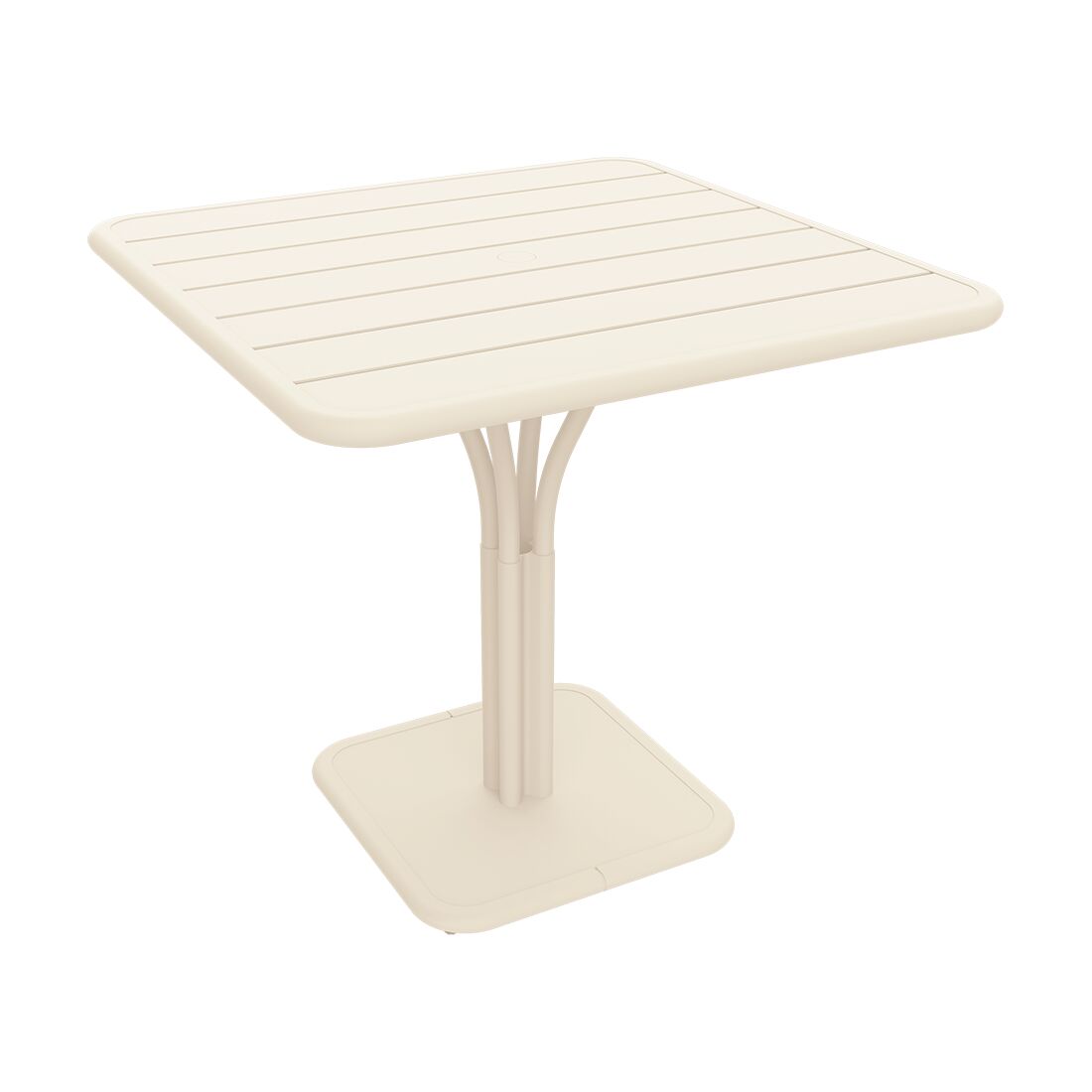 Fermob Luxembourg bord 80×80 cm på sokkel