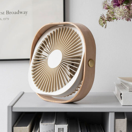 Genopladelig ventilator - Fantastic Wood Beige