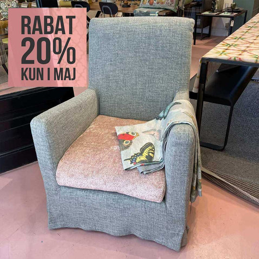 Designers Guild Rockford Lænestol høj ryg med løst betræk