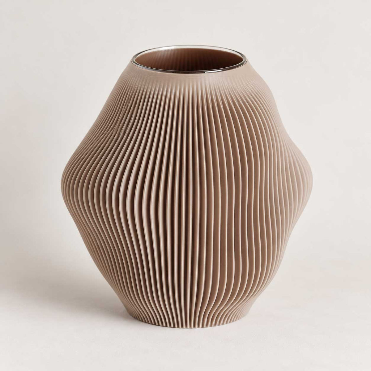 Small Sand – organisk vase i sandfarve - 15 cm