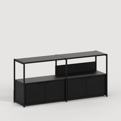 TipToe UNIT2 Metal Reol H75/85 x B164 cm