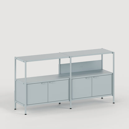 TipToe UNIT2 Metal Reol H75/85 x B164 cm