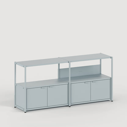 TipToe UNIT2 Metal Reol H75/85 x B164 cm