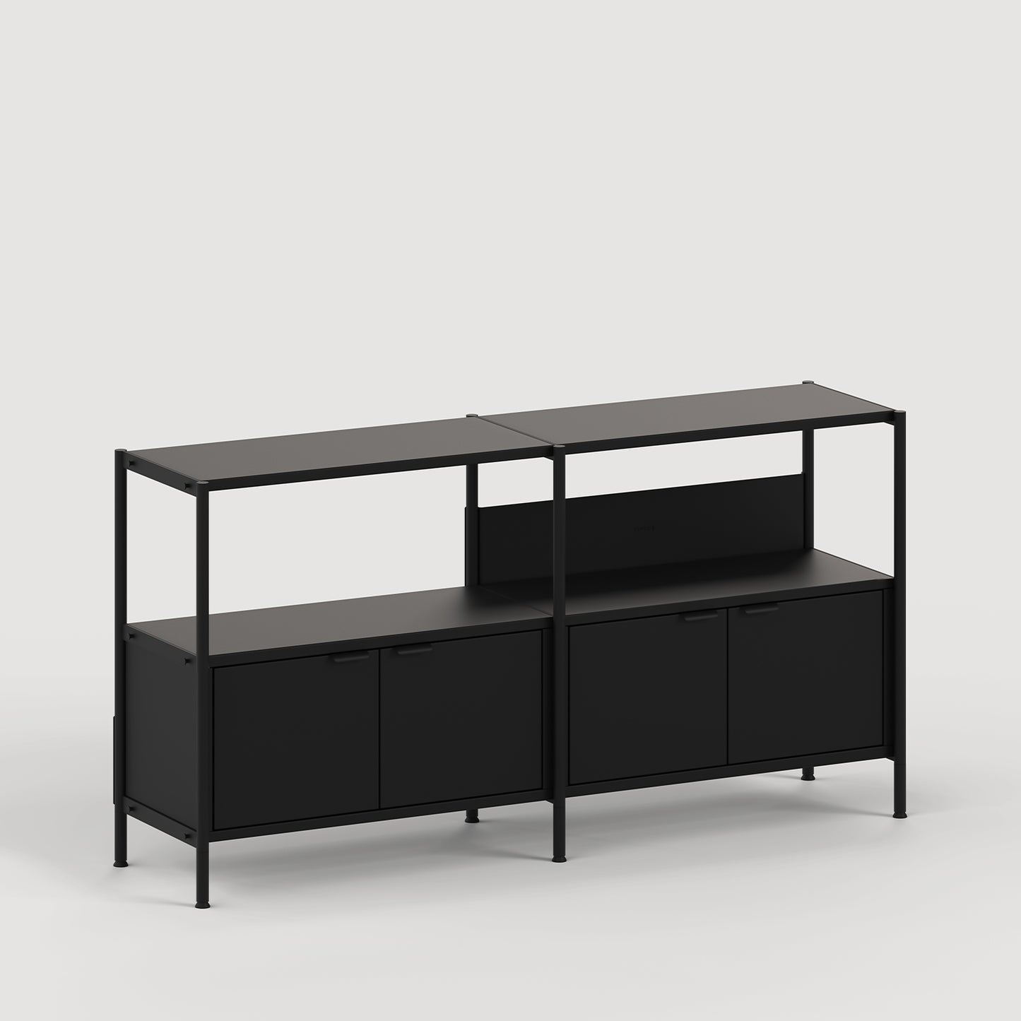 TipToe UNIT2 Metal Reol H75/85 x B164 cm