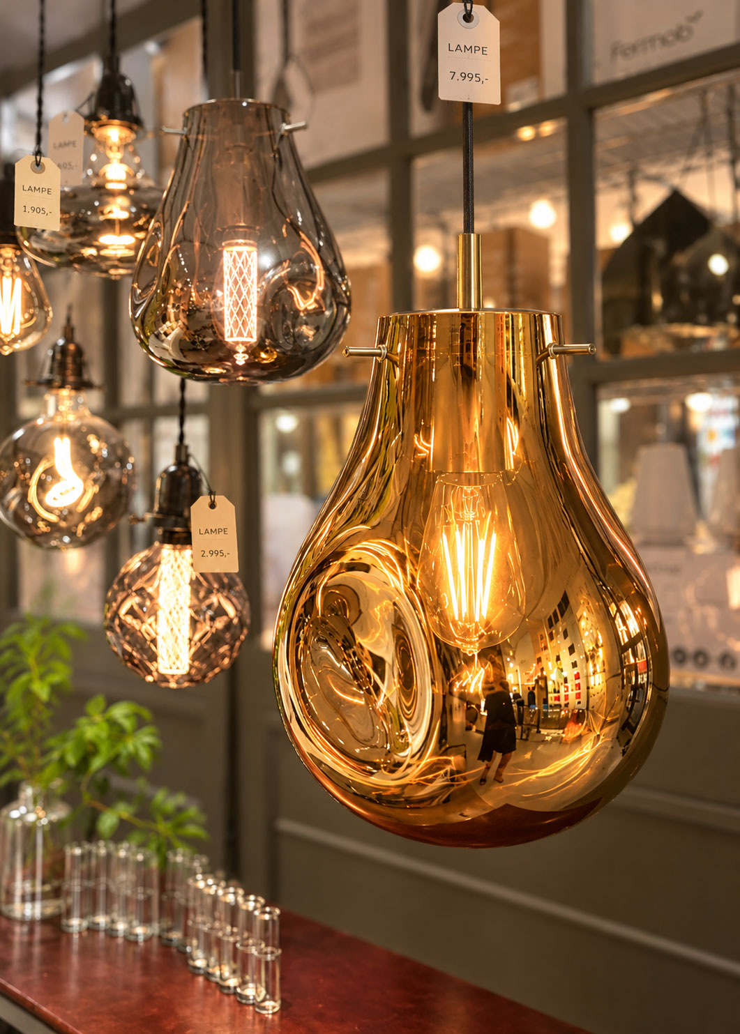 Stor "Sæbeboble" lampe - Udstillingsmodel