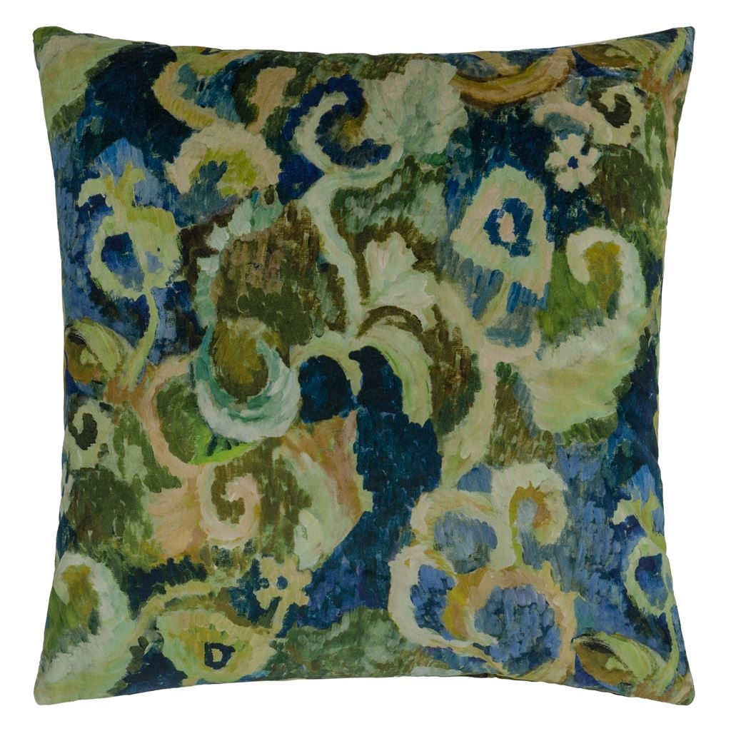 Designers Guild Pude - Tapestry-Flower-Vintage-Green - 55 x 55 cm