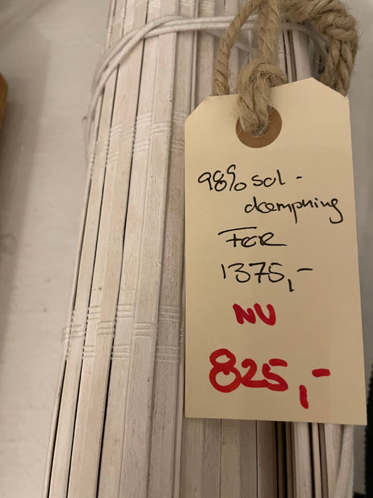Bambusgardin hvid mørklægning bambus